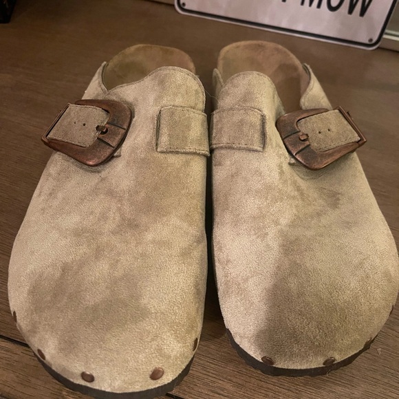 Madden Girl Shoes - Madden Girl Suede Big Buckle Clog Shoes